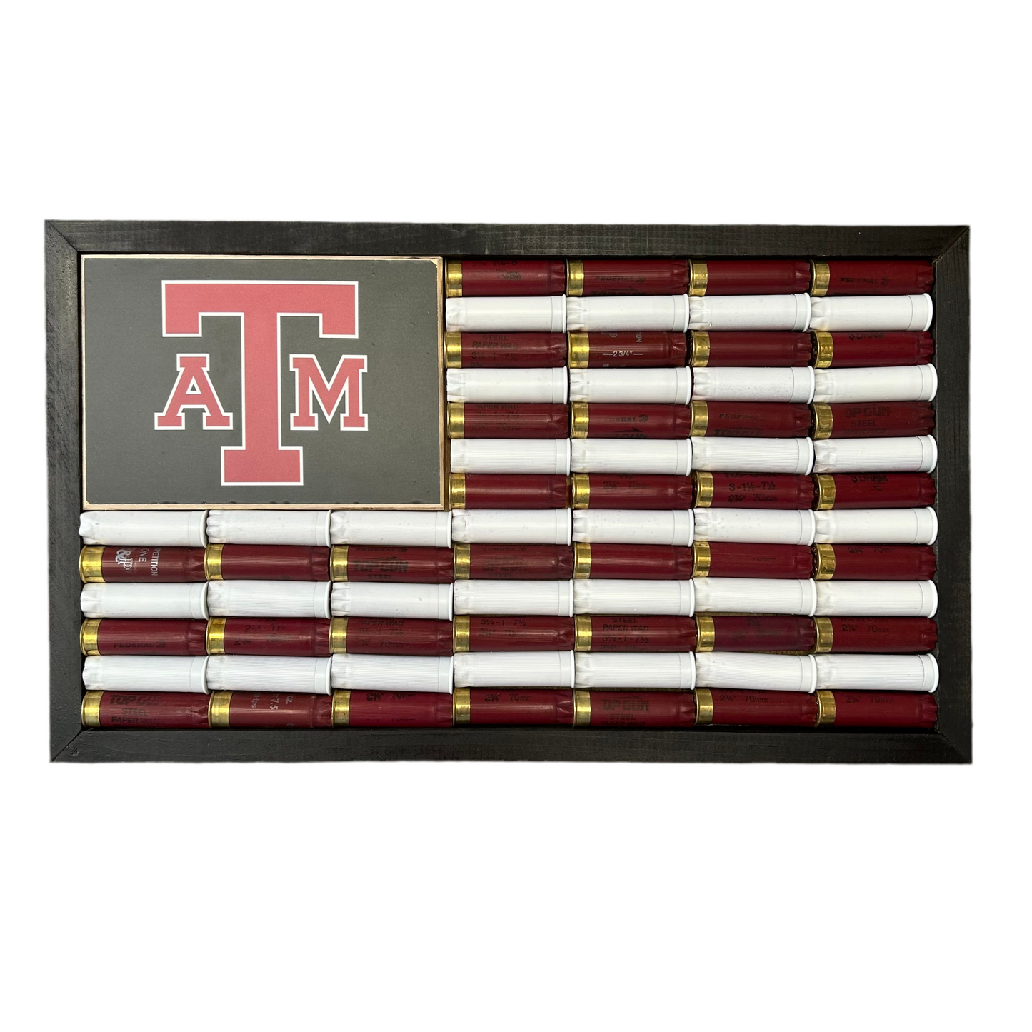 Texas Aggie Shotgun Shell Flag