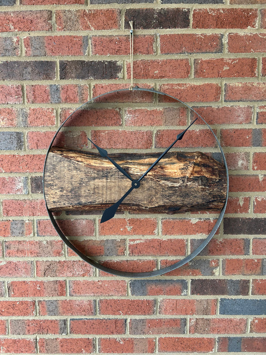 Bourbon Barrel Clock