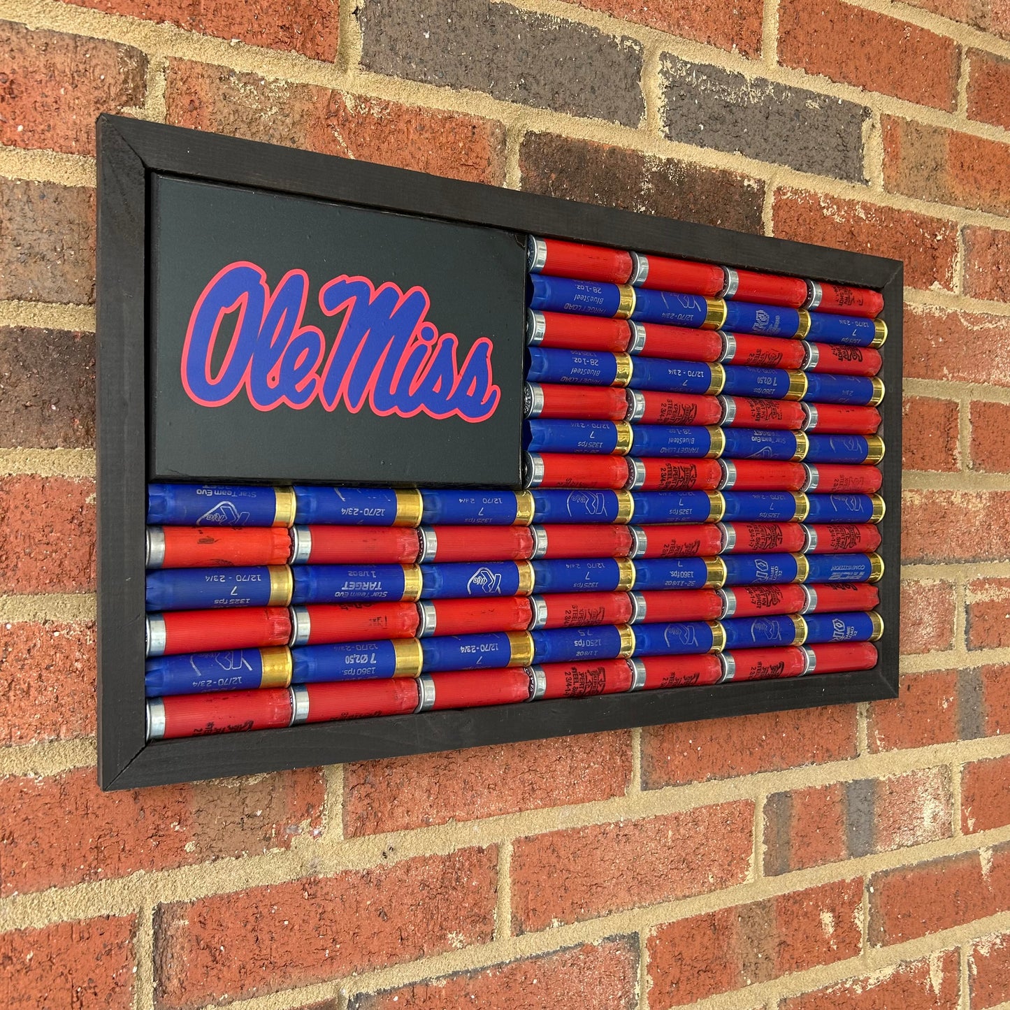 Ole Miss Shotgun Shell Flag