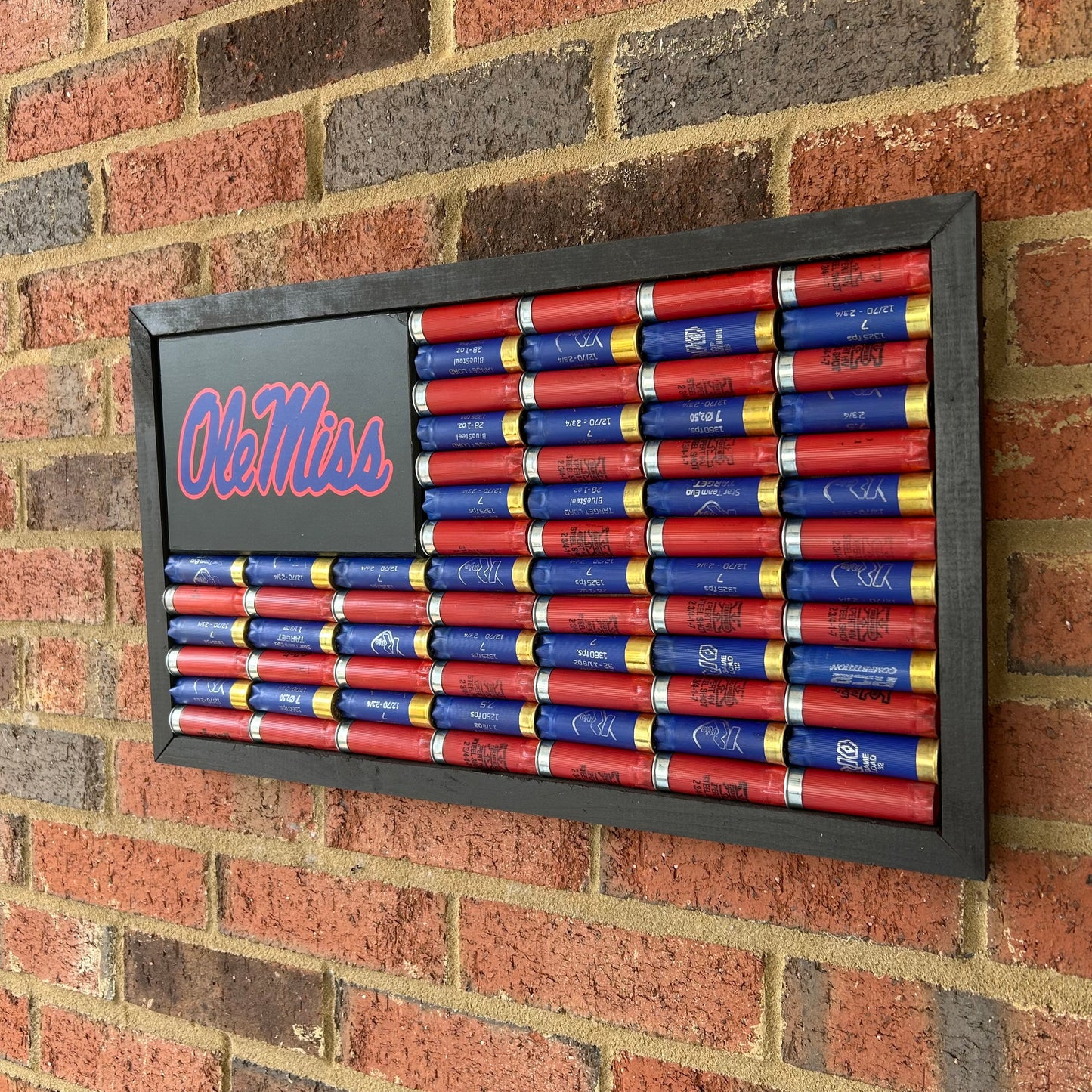 Ole Miss Shotgun Shell Flag