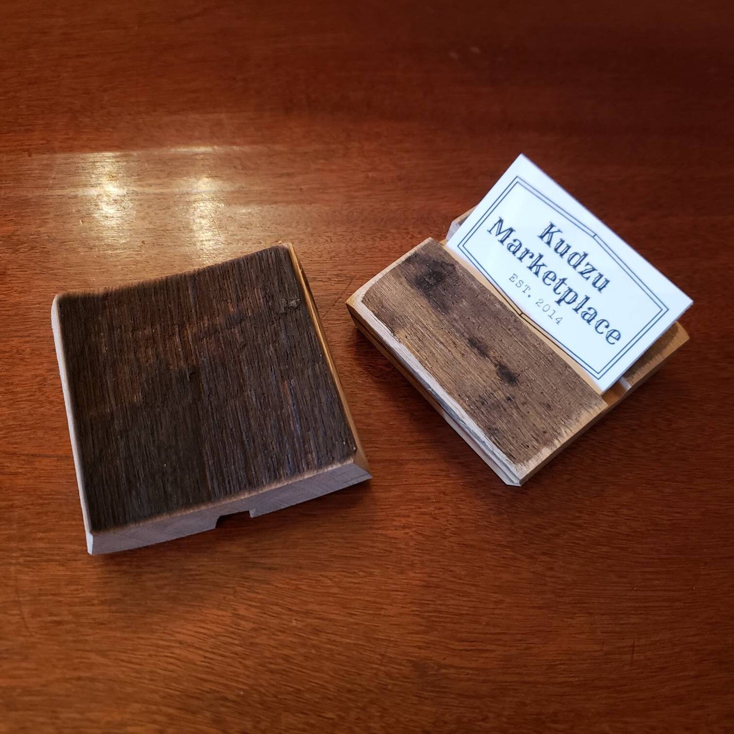 Bourbon Barrel Business Card Holder