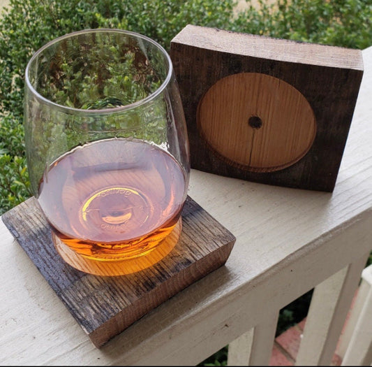 Bourbon Barrel Coaster Set of Two