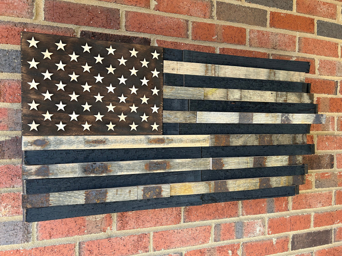 Bourbon Barrel Flag with concealment compartment