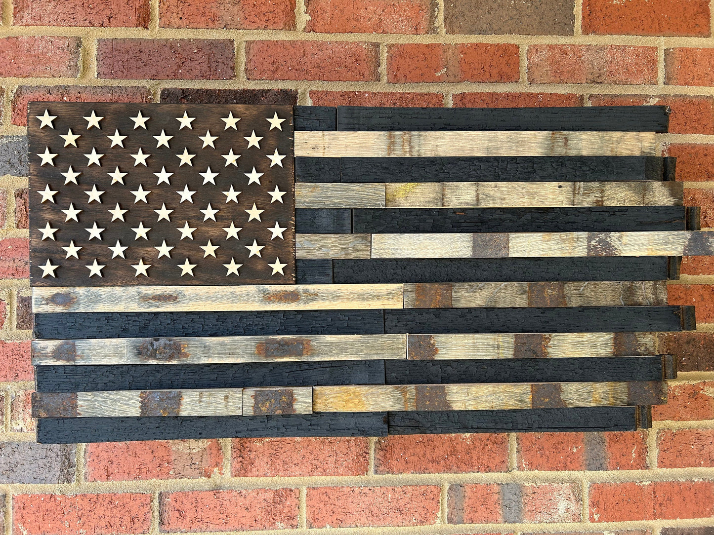 Bourbon Barrel Flag with concealment compartment