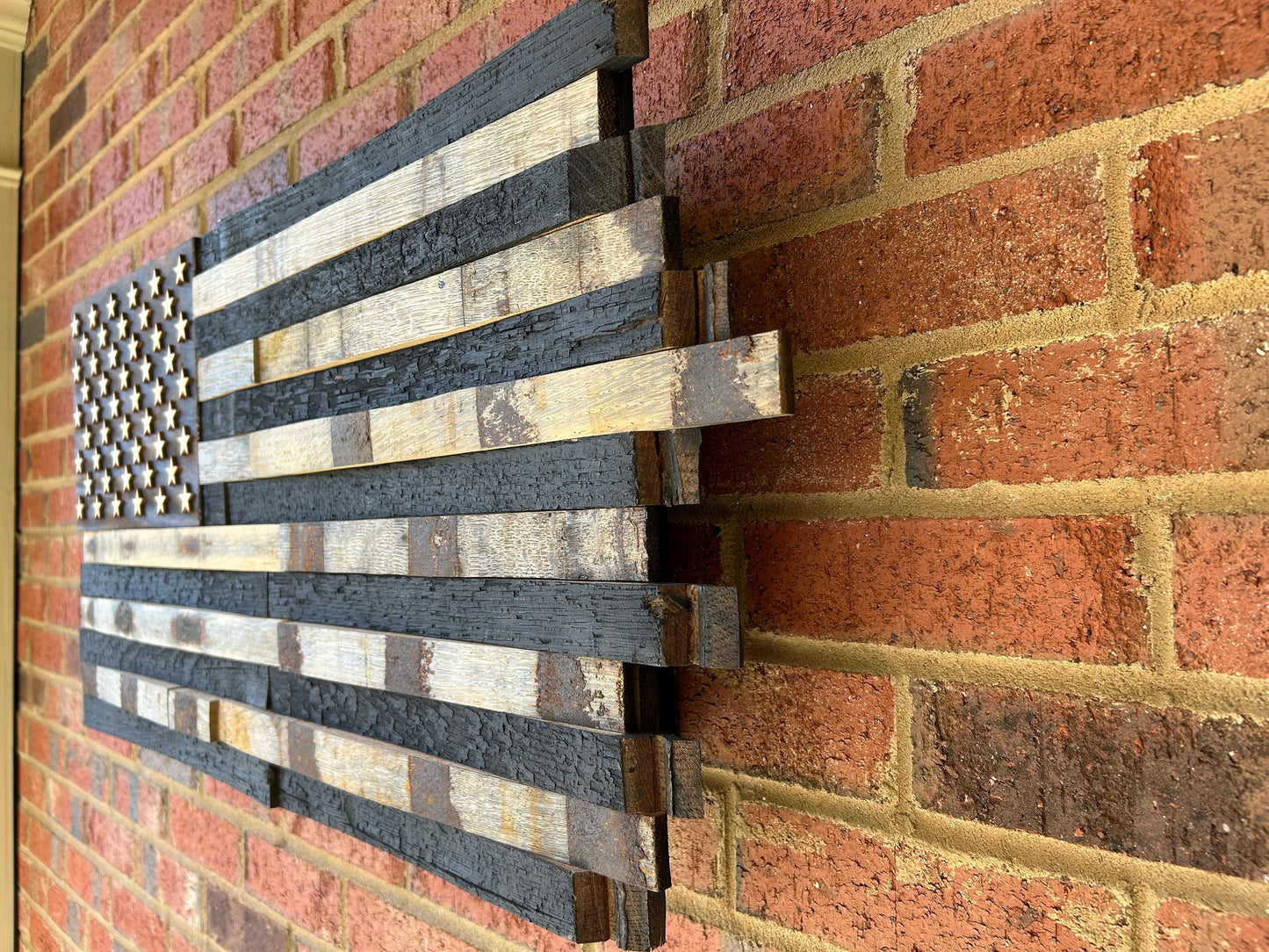 Bourbon Barrel Flag with concealment compartment